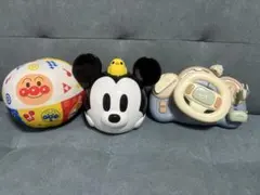 アンパンマンボール、ディズニーいっしょにおいでよ！　ハンドル知育玩具 3点セットのサムネイル