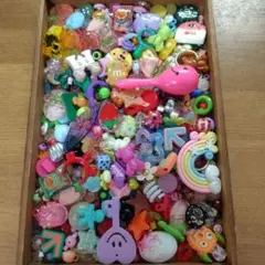 f@マラカス付！250g超 大量ビーズ デコパーツ レア素材まとめ売り
