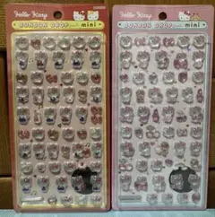 ボンボンドロップシール　ミニ　ハローキティ　ピンク　レッド