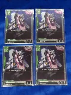 ガンダムAGE-1　フリット・アスノ　各4枚　プロモ　ガンダムカードゲーム未開封
