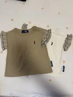 EASTBOY Tシャツ 2枚セット チェック袖のサムネイル