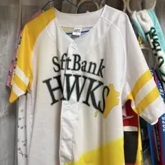SoftBank HAWKS ユニフォーム ホワイト/イエロー