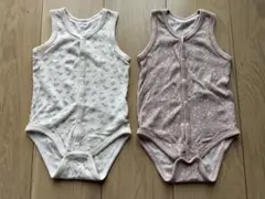 tete a tete 肌着　ロンパース　2枚セット