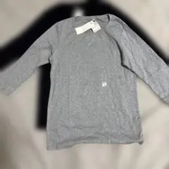 ユニクロ七分袖Tシャツ グレー・ブラック 2色セット