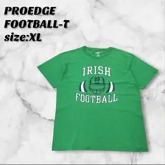 プロエッジ カレッジロゴ アメリカンフットボールTシャツ グリーン XL