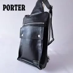 PORTER ポーター フリースタイル ボディバッグ ワンショルダー 黒