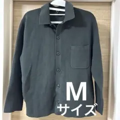 ユニクロ　ミラノリブシャツカーディガンMサイズ　オリーブ