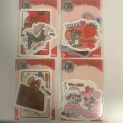 新品 トムとジェリー オリジナルステッカー 全4種セット セブンイレブン限定