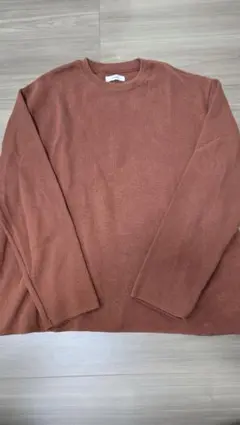 LIDNM リドム ミラノリブオフショルダーニット Lサイズ オレンジのサムネイル