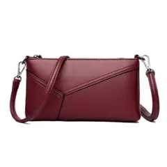 新品 ショルダーバッグ クラッチバッグ 2way お財布ショルダー レッド
