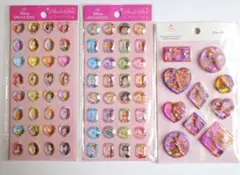 ディズニープリンセス 　シール　3枚セット