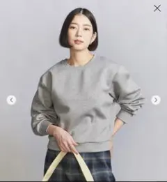 BEAUTY&YOUTH ラメダンボール クルーネックトップス