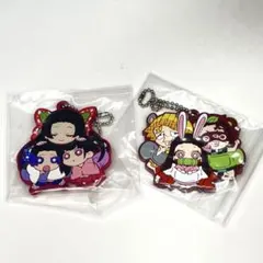 【極美品】鬼滅の刃 ラバーストラップ 炭治郎 禰豆子 善逸 しのぶ バラ可