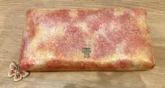 ANNA SUI 花柄 長財布 蝶のチャーム付き