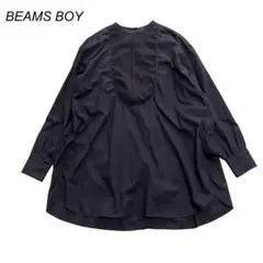 BEAMS BOY ユーロバックオープニングガーメントダイ シャツ ブラックのサムネイル