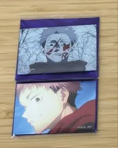 呪術廻戦プラザ　虎杖 悠仁　場面写TDスクエア缶バッジ