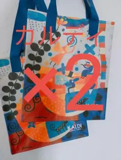 新品タグ付き　エコバッグ　私たちの家　2枚セット　KALDI カルディ