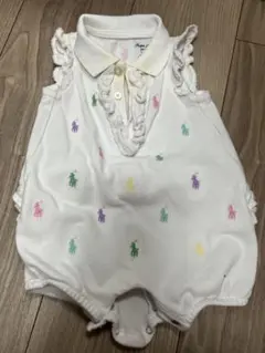 ラルフローレンRalph Lauren 3M ホワイトロンパース