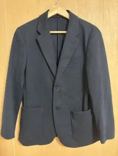 ユニクロ コンフォート2Bジャケット　ウールライク　NAVY Sサイズのサムネイル
