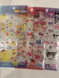 【国内正規品】サンリオ　クリアキャンディシール　３枚セット