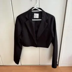 EATME クロップド丈ジャケット ブラック セットアップ対応 地雷系