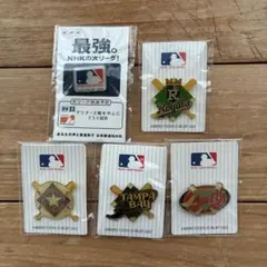 カネボウフーズ メジャーリーグピンバッジ5点セット - メルカリ
