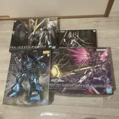未組立 ガンプラ4点 묶음 판매 RGνセットMGケンプファーHGゼウスシルエット