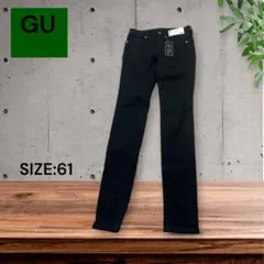 e2049☆新品GU ブラック スキニーデニム パンツジーンズ61