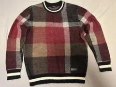 BLACK LABEL CRESTBRIDGE チェック柄モヘヤニット