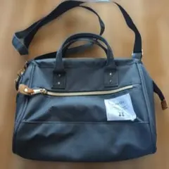 ダークグレー ガマ口タイプ　ショルダーバッグ