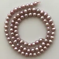 C-472 淡水パール ポテト ピンクパープル 1連 約40センチ