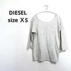DIESEL ディーゼル カットソー レディース  XS ロンT ボーダー