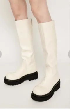 SLY　 BULB TOE KNEE BOOTS バルブトゥ ニーブーツ