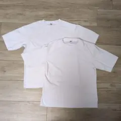 UNIQLO U エアリズムコットンオーバーサイズTシャツ ホワイト M 2枚
