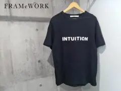 FRAMeWORK フレームワーク INTUITION Tシャツ 黒 レディース