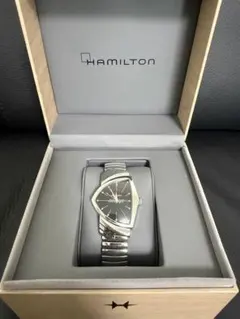 Hamilton ベンチュラ ゴールド 付属品完備＋時計ケース＋純正革ベルト