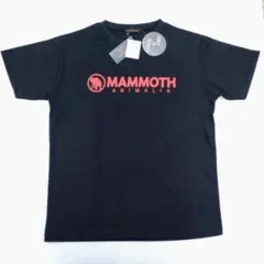 新品タグ付き　黒　マンモス　おもしろ ドライTシャツ　Lサイズ