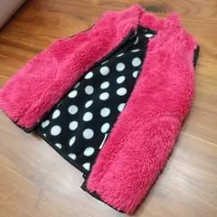 ユニクロ フリース ピンク ベスト アウター 90