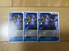 ワンピースカード　青ジンベエ　アーロン　プロモ