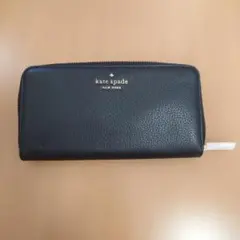 【新品未使用☆値下げしました】kate spade ブラックレザー長財布