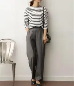 アーバンリサーチドアーズ　TRワイドストレートパンツ　グレー