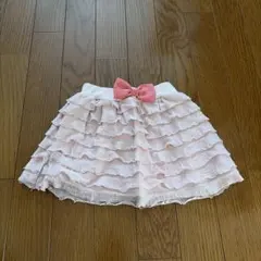 フリルリボン付きピンクスカートのサムネイル