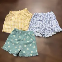 女の子　ショートパンツ3点セット　95cm