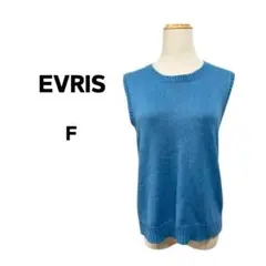 EVRIS エヴリス ラメ ノースリーブ ニット セーター F