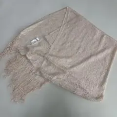 組曲ストール ベージュ ラメ入り フリンジのサムネイル