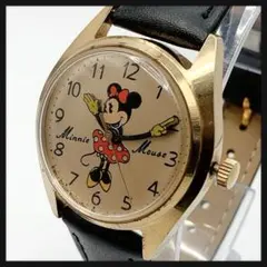 【稼働】セイコー SEIKO★ミニーマウス ディズニー 腕時計 レディース 希少