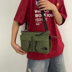 THE NORTH FACE オリーブグリーン ショルダーバッグ