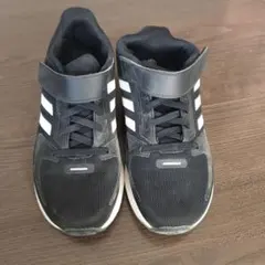 adidas ブラック/ホワイト スニーカー 21センチ