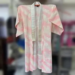 花柄 浴衣 ピンクと白のグラデーション 身丈120袖丈60 017