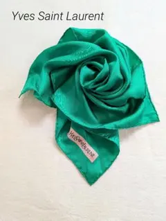 希少　イヴ・サンローラン　SILK100% スカーフ　ビンテージ　セレモニー